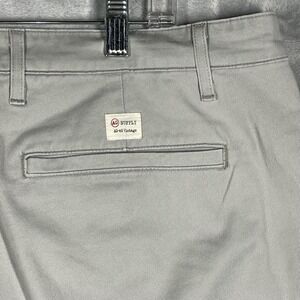 Adriano Goldschmied Supply Pants Mens 36 Gray Straight Leg Stretch Khaki USA